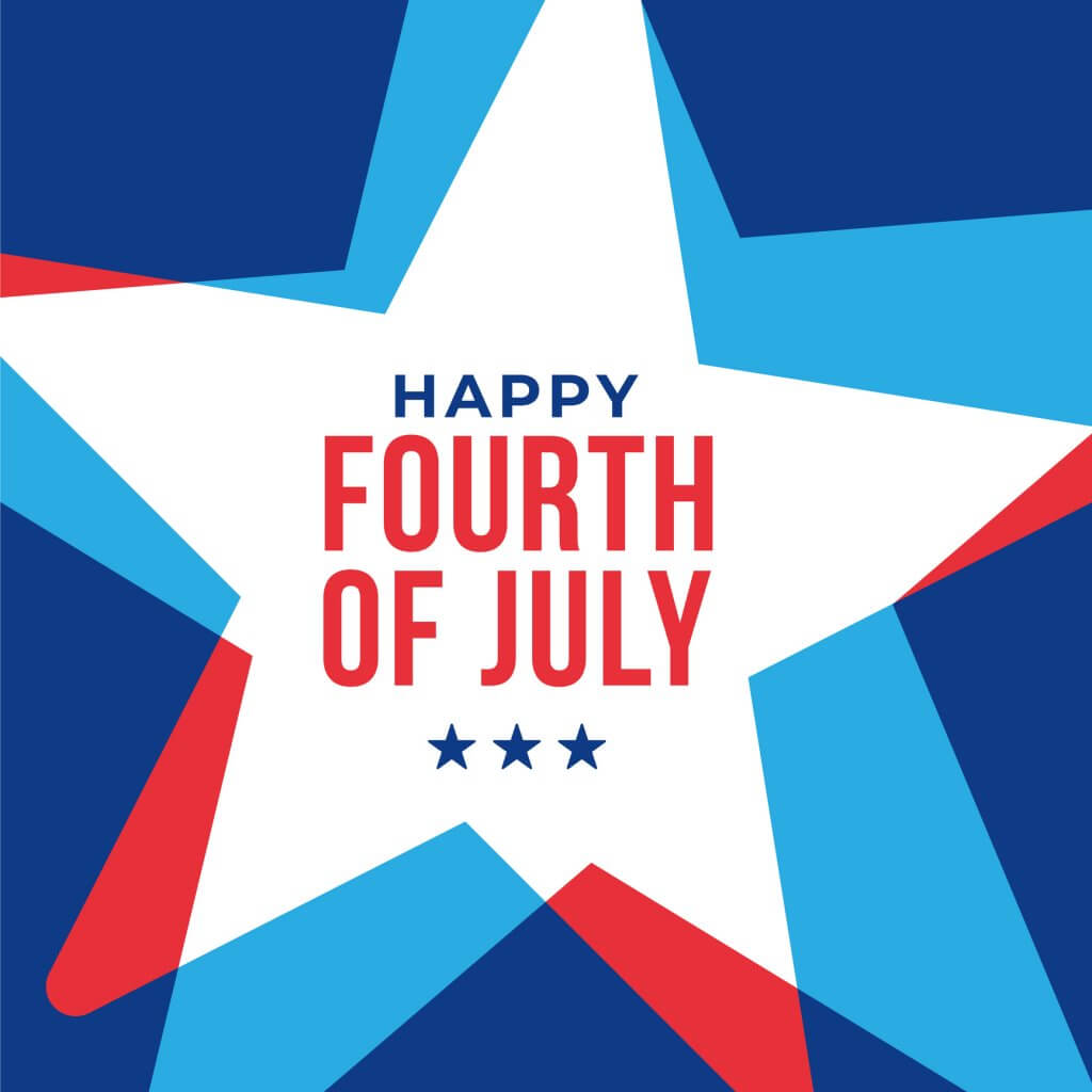 Happy Fourth of July Star